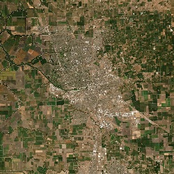 Stockton, California Central Valley, US (UTM/WGS84)