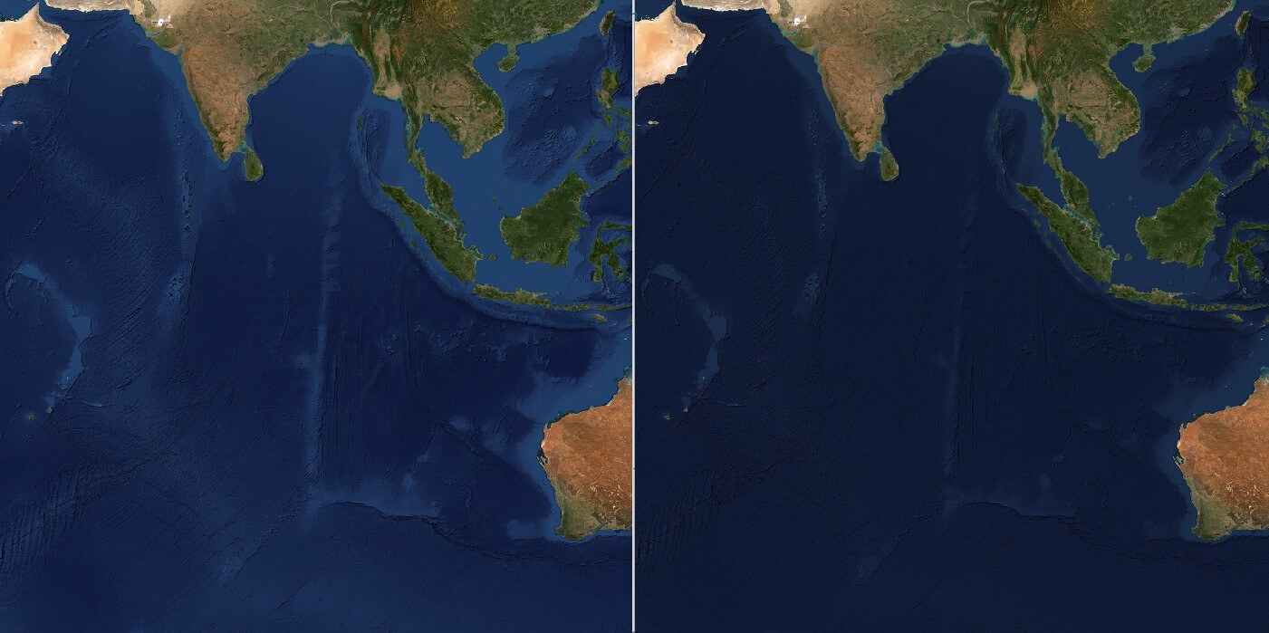 bathymetric ocean fill