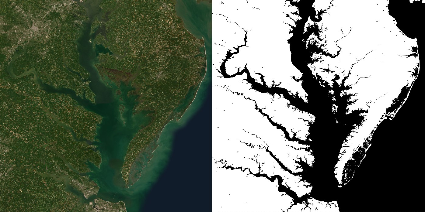 chesapeake bay satellite